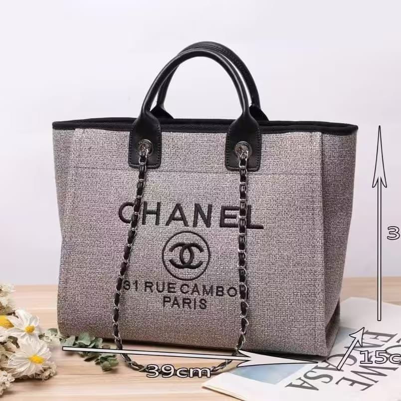 Buy Chanel Inspired Deauville Tote - Image 4