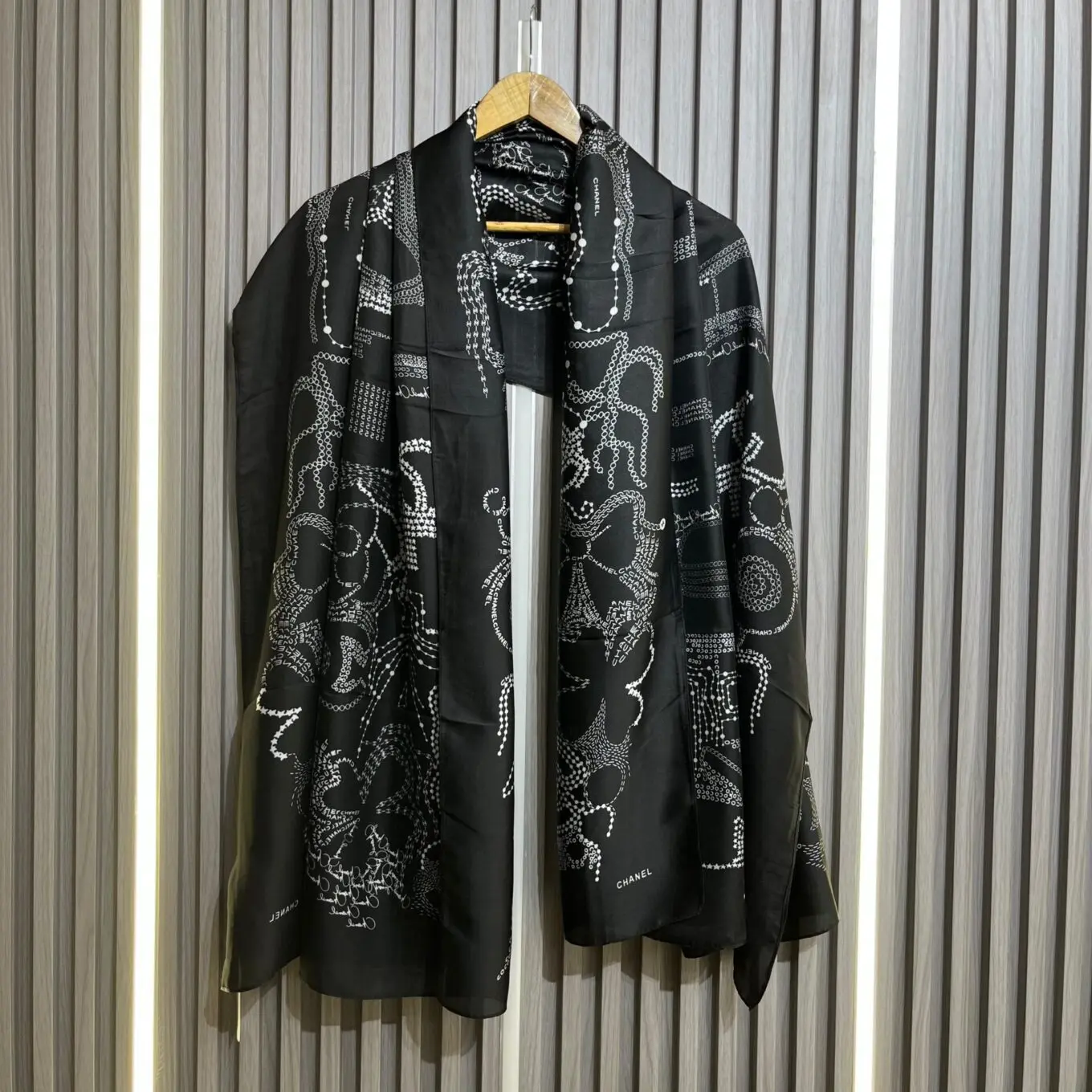 Buy Chanel Silk Stole Luxury Elegant Scarf - Image 3