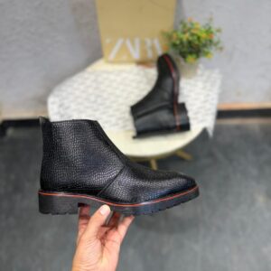 Croc Embossed Red Sole Premium Boots