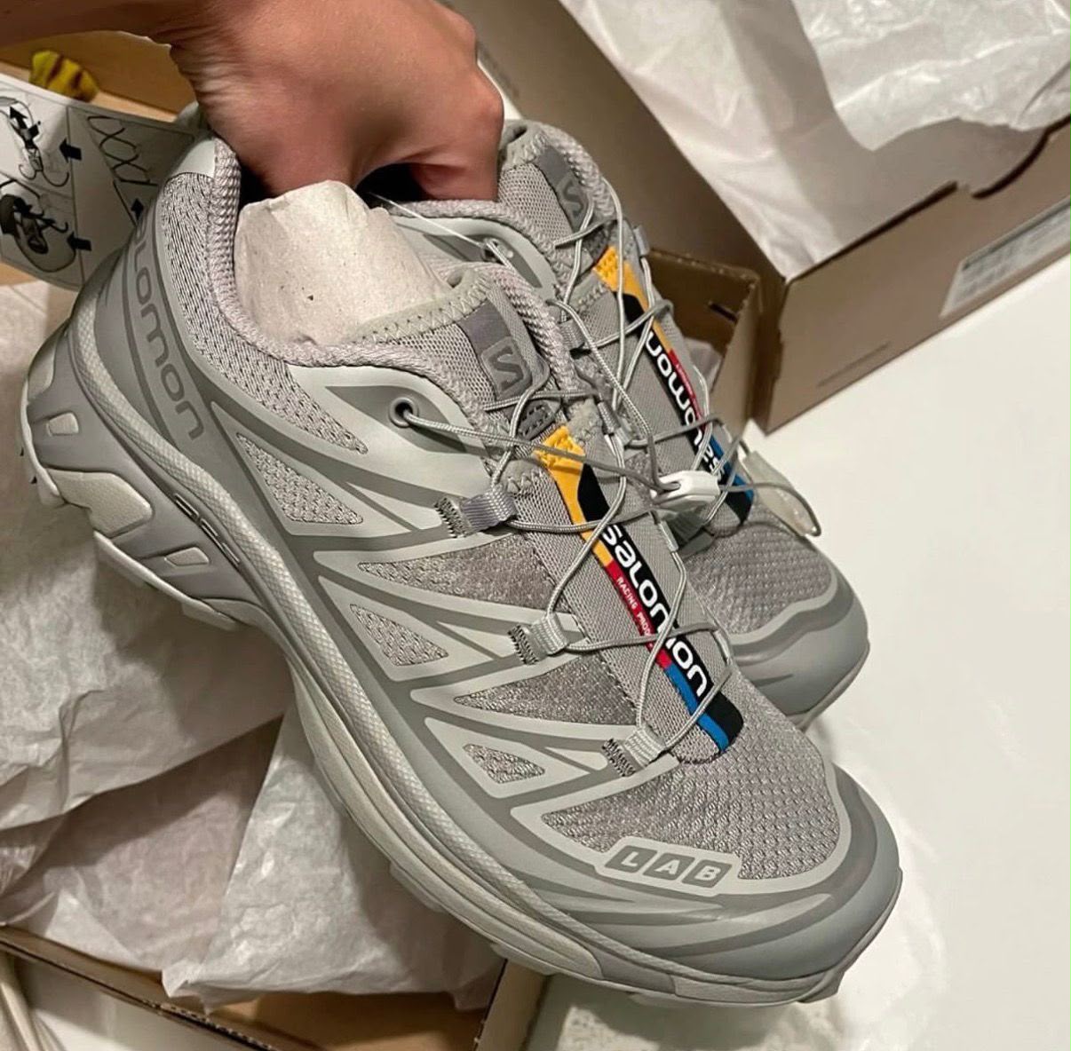 First Copy Salomon xt ghost grey sneakers - Image 6