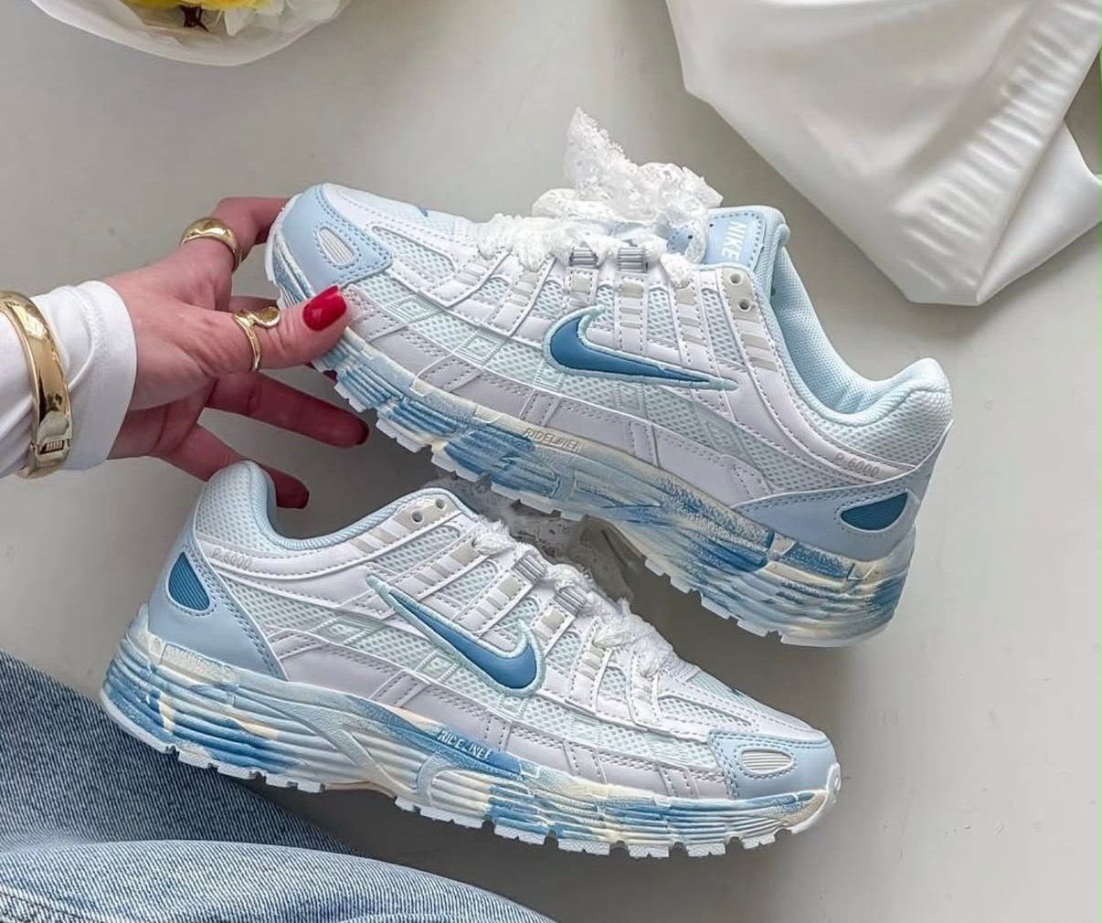 Premium White Sky Trainer Sneakers - Image 5